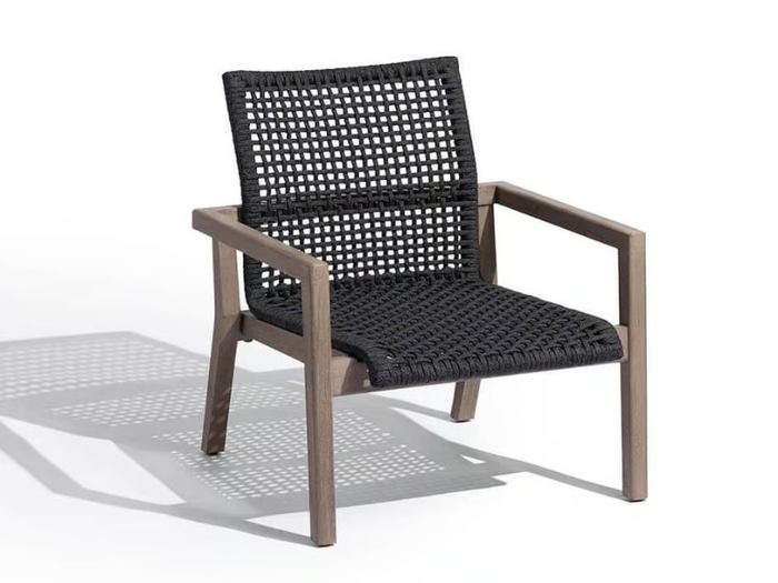 COPENHAGUE - Rope garden armchair with armrests _ Les Jardins®